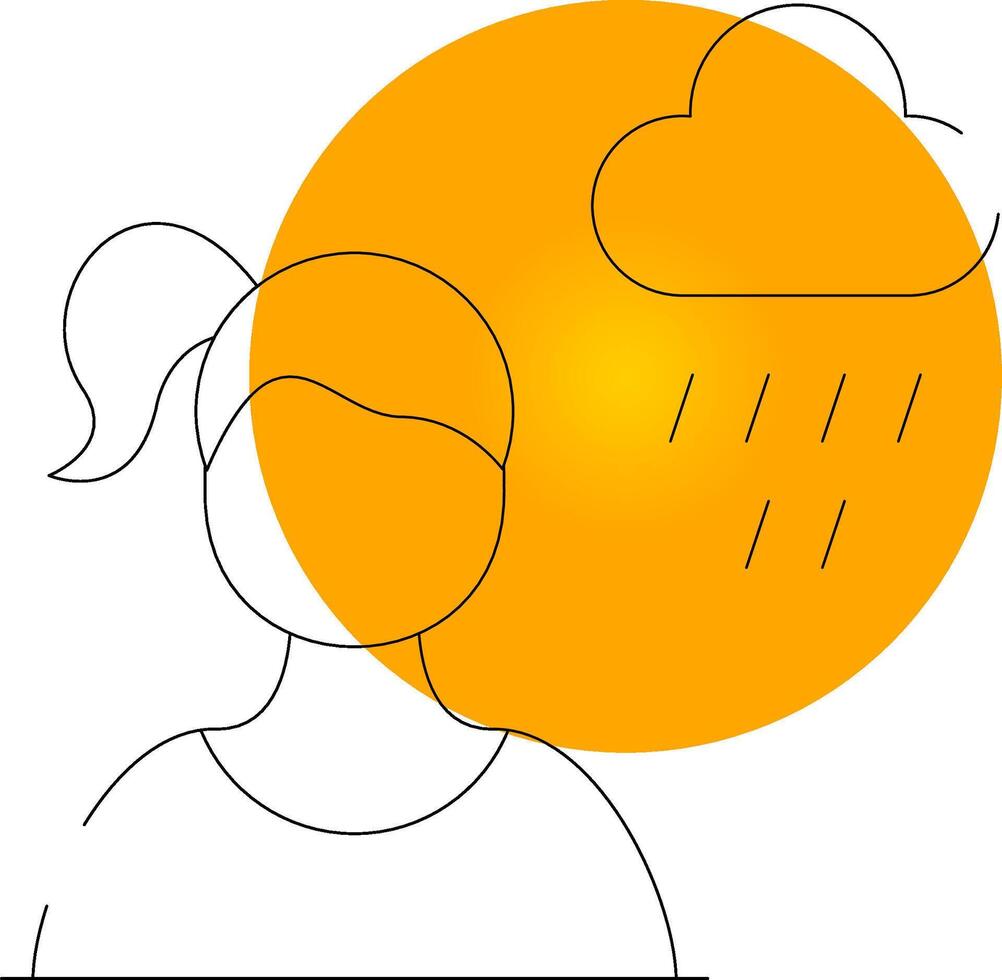 depressief creatief icoon ontwerp vector