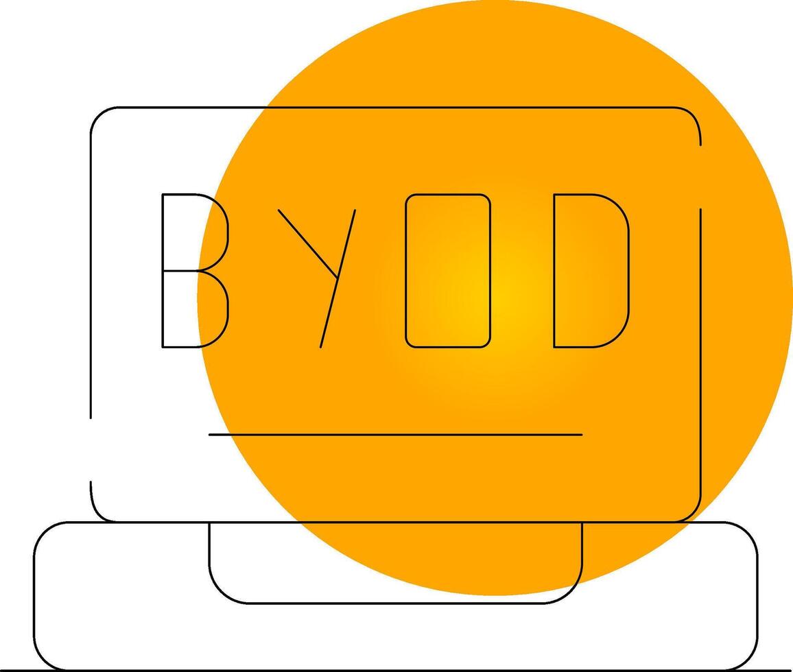 byod tour creatief icoon ontwerp vector