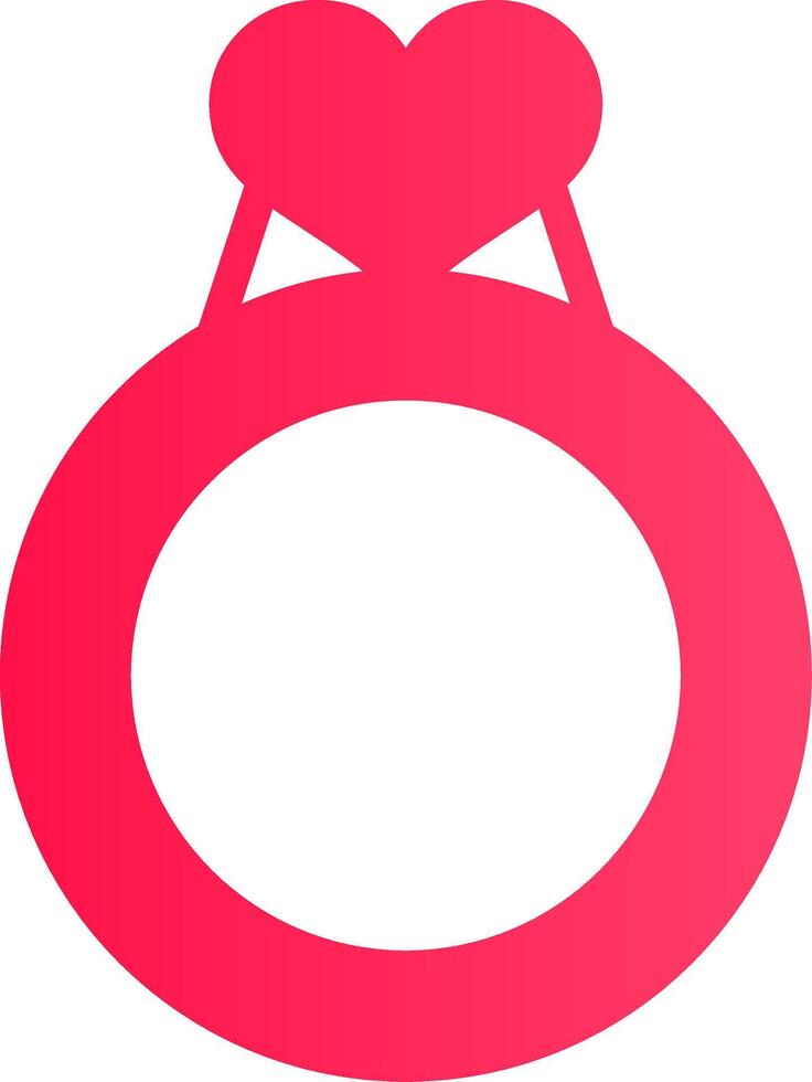 valentijnsdag ring creatief icoon ontwerp vector