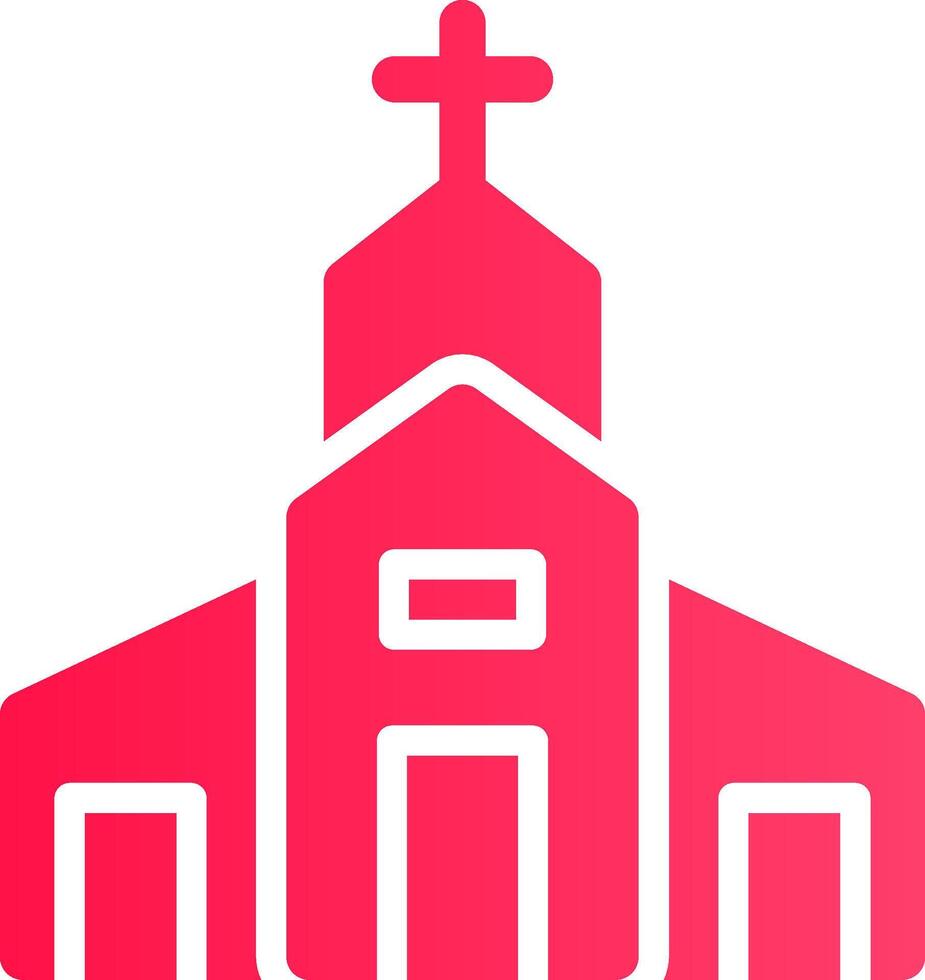 kerk creatief icoon ontwerp vector