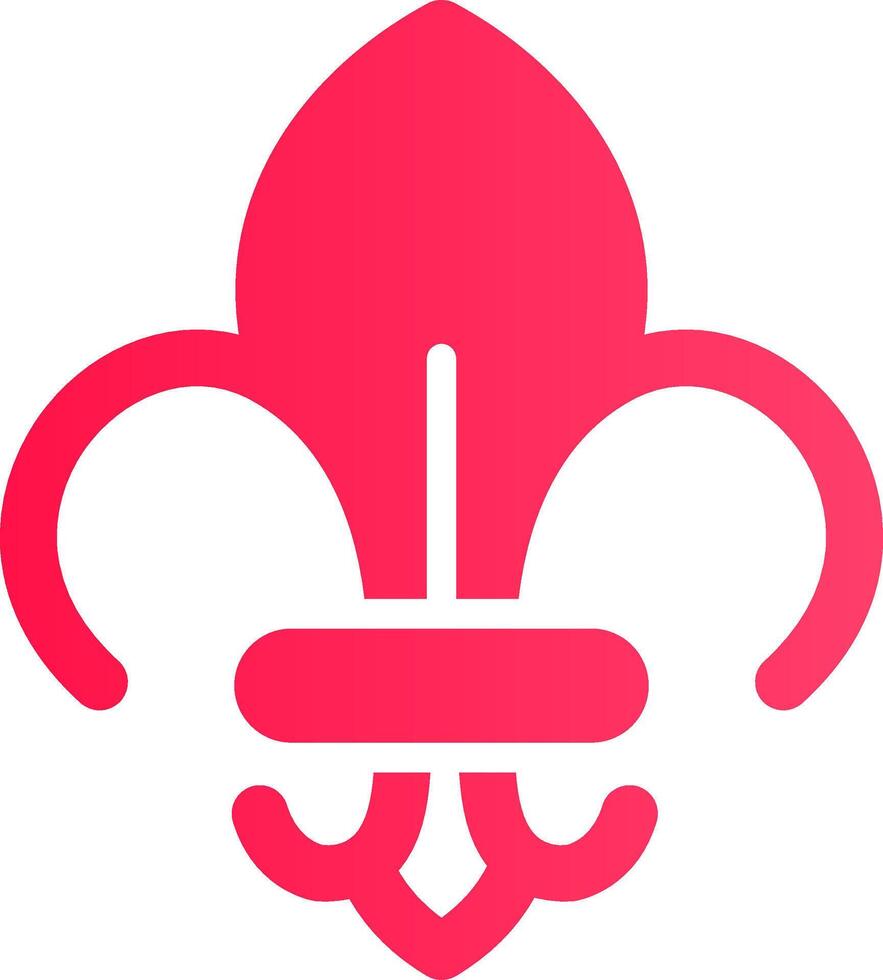 fleur de lis creatief icoon ontwerp vector