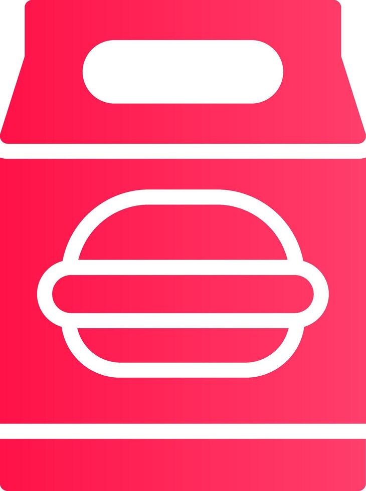 lunch zak creatief icoon ontwerp vector