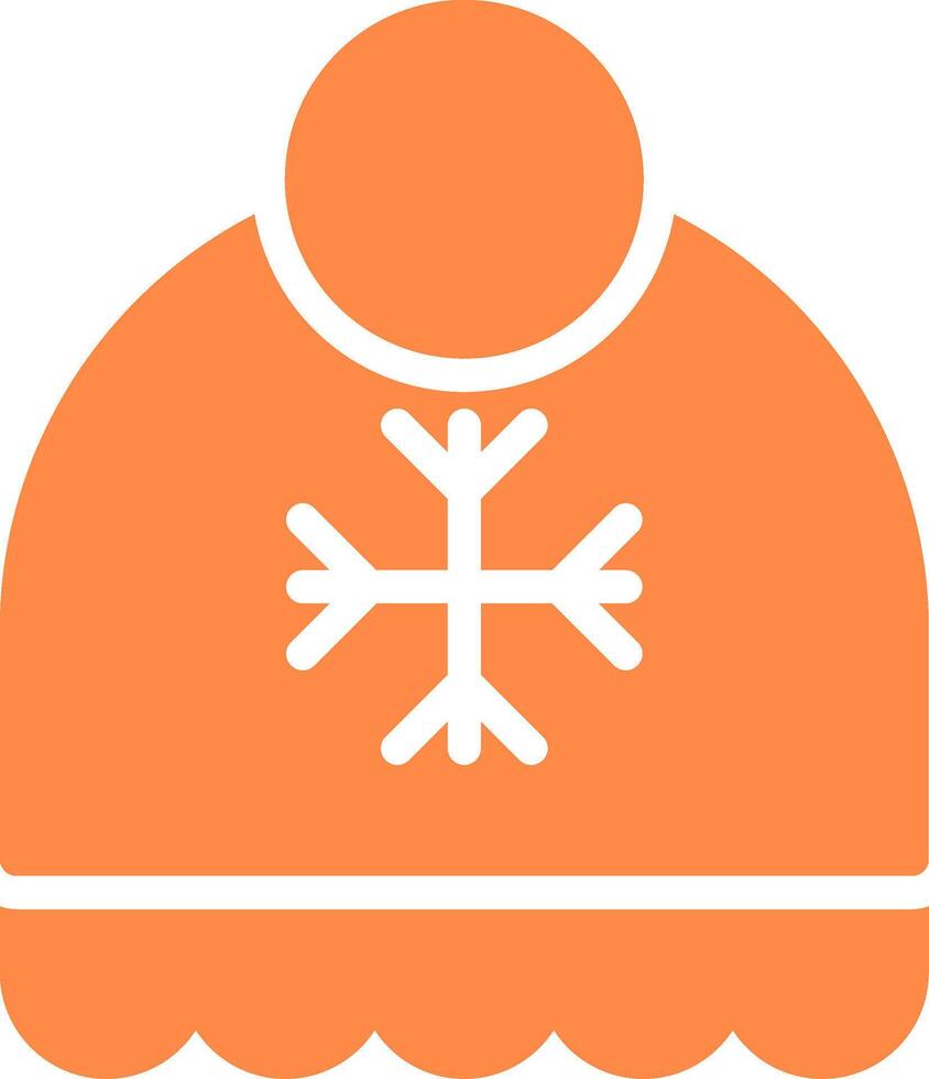 winter hoed creatief icoon ontwerp vector