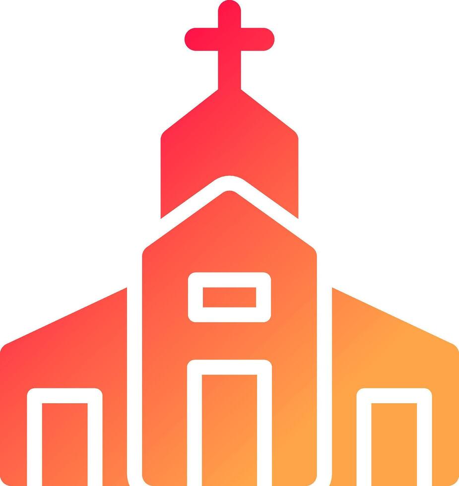 kerk creatief icoon ontwerp vector