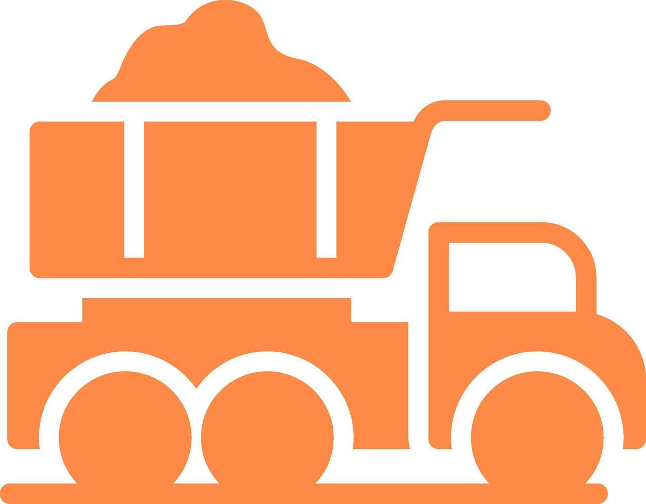 dump vrachtauto creatief icoon ontwerp vector