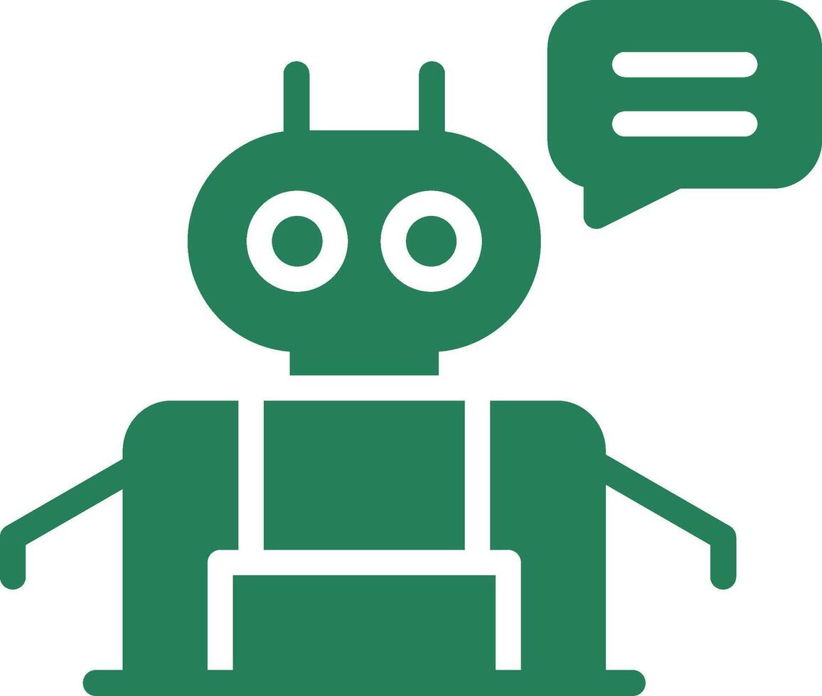 Chatbot creatief icoon ontwerp vector