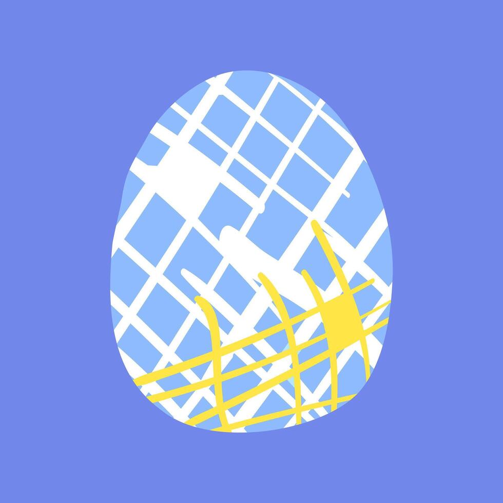 gelukkig Pasen reeks van kaarten, posters of covers in modern minimalistisch stijl eieren. vector
