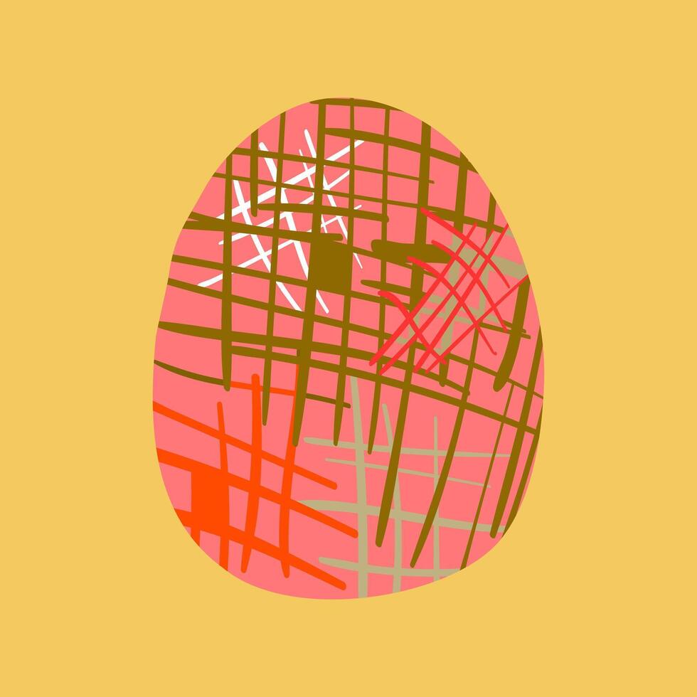 gelukkig Pasen reeks van kaarten, posters of covers in modern minimalistisch stijl eieren. vector
