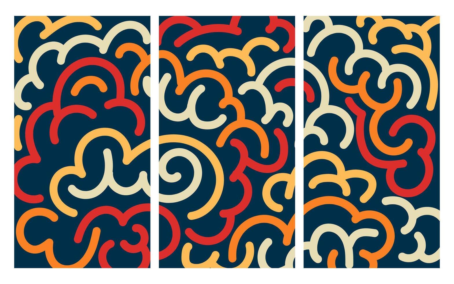 kleurrijk onregelmatig lijn kunst vector abstract achtergrond voor 2024 festival