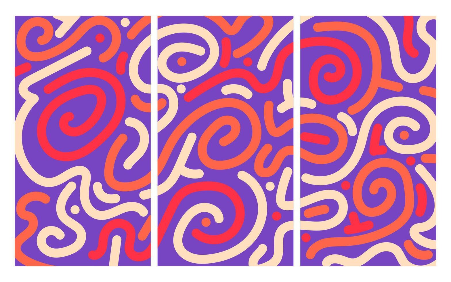 kleurrijk onregelmatig lijn kunst vector abstract achtergrond voor 2024 festival