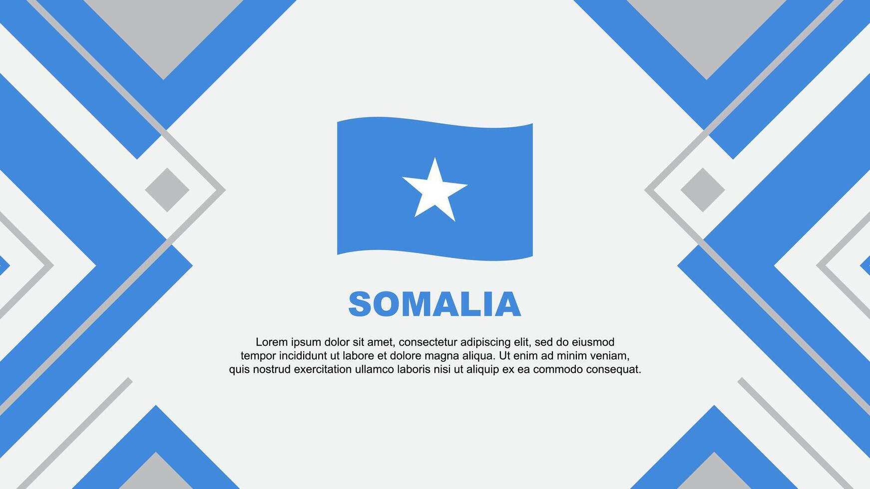 Somalië vlag abstract achtergrond ontwerp sjabloon. Somalië onafhankelijkheid dag banier behang vector illustratie. Somalië illustratie