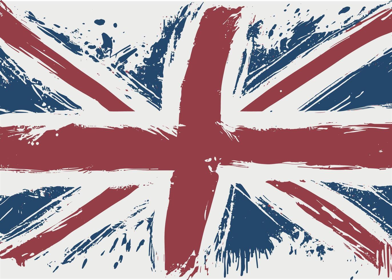 grunge borstel beroerte vlag van Verenigde koninkrijk vector