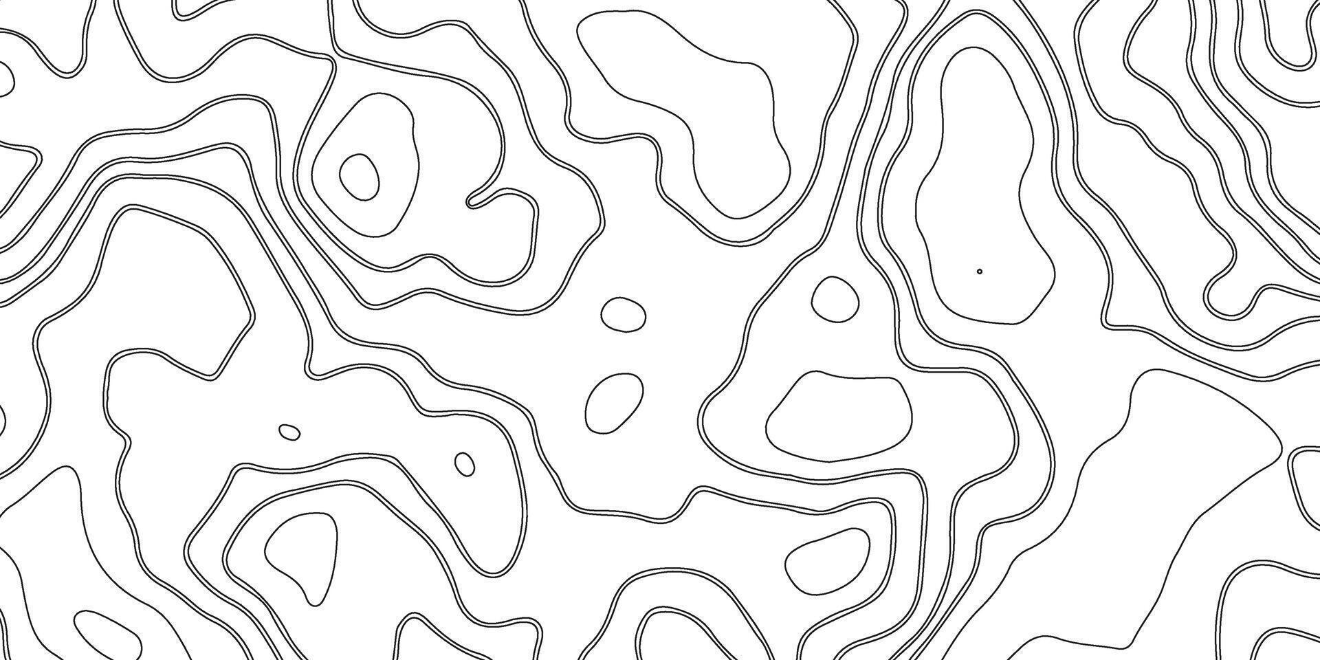 wit Golf papier gebogen reliëfs abstract achtergrond. abstract topografisch contouren kaart. naadloos patroon met lijnen vector