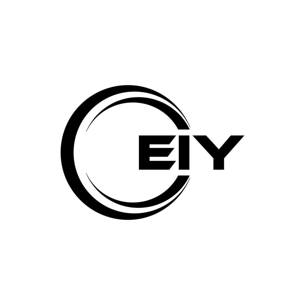 eiy brief logo ontwerp, inspiratie voor een uniek identiteit. modern elegantie en creatief ontwerp. watermerk uw succes met de opvallend deze logo. vector