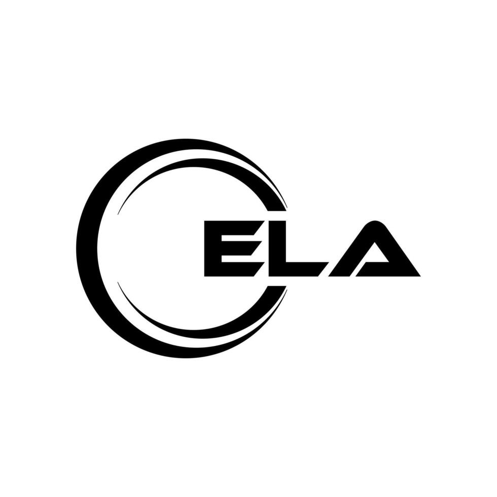 ela brief logo ontwerp, inspiratie voor een uniek identiteit. modern elegantie en creatief ontwerp. watermerk uw succes met de opvallend deze logo. vector