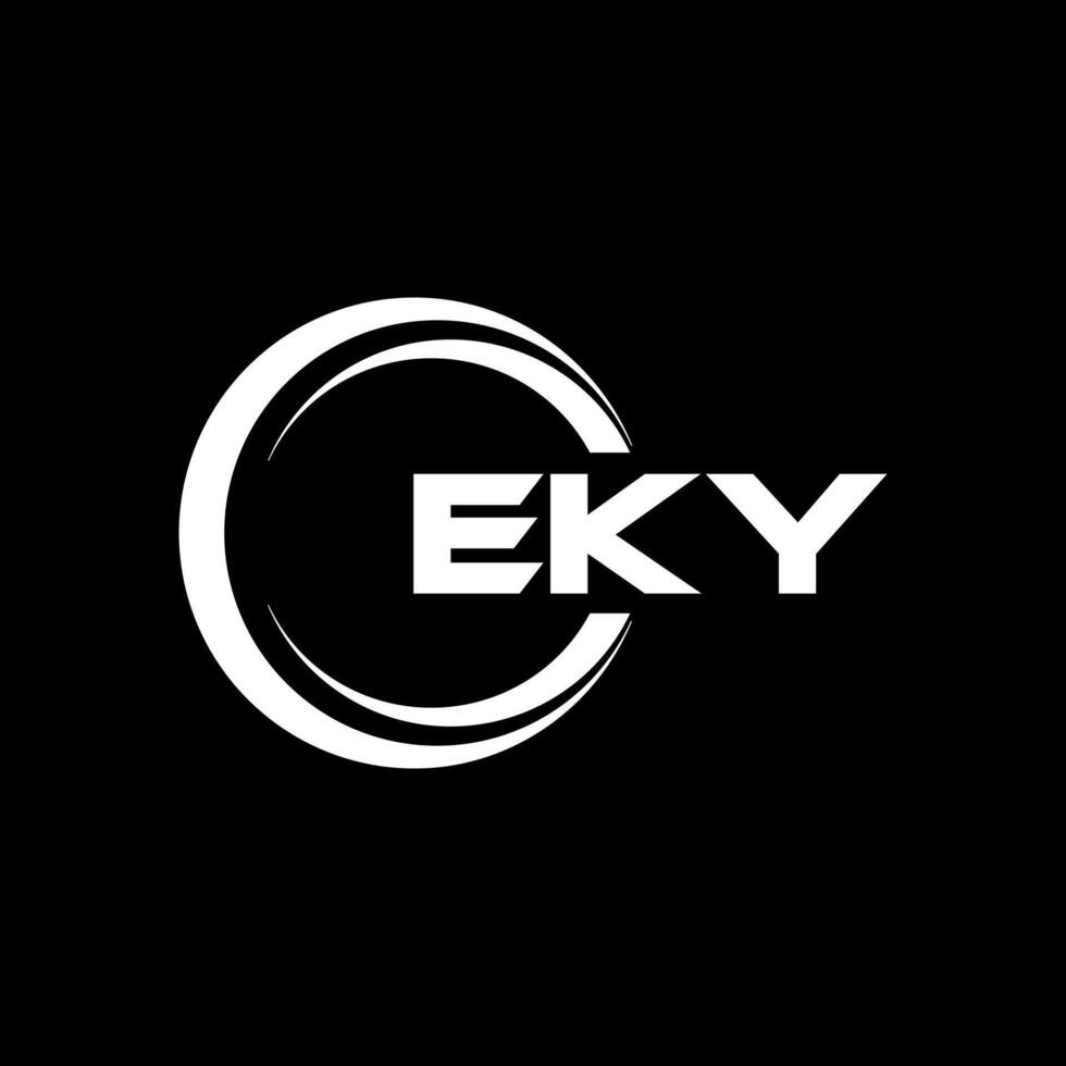 eky brief logo ontwerp, inspiratie voor een uniek identiteit. modern elegantie en creatief ontwerp. watermerk uw succes met de opvallend deze logo. vector