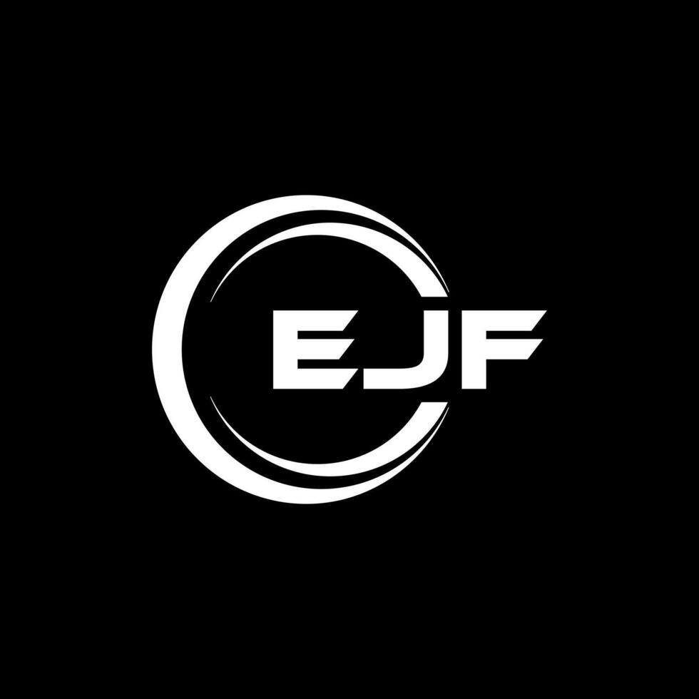 ejf brief logo ontwerp, inspiratie voor een uniek identiteit. modern elegantie en creatief ontwerp. watermerk uw succes met de opvallend deze logo. vector