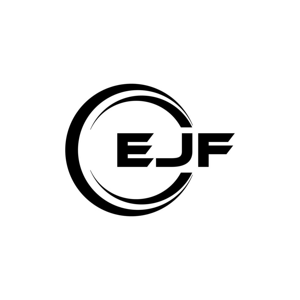 ejf brief logo ontwerp, inspiratie voor een uniek identiteit. modern elegantie en creatief ontwerp. watermerk uw succes met de opvallend deze logo. vector