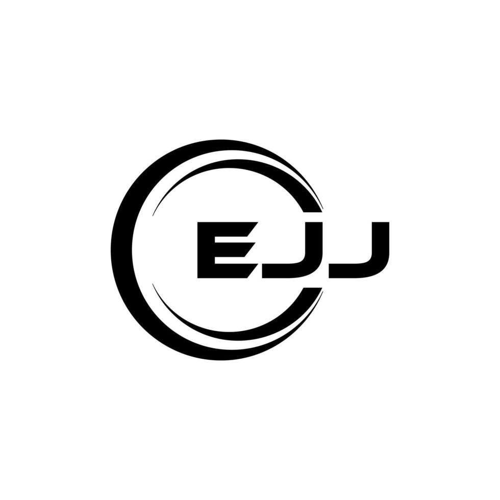 ejj brief logo ontwerp, inspiratie voor een uniek identiteit. modern elegantie en creatief ontwerp. watermerk uw succes met de opvallend deze logo. vector