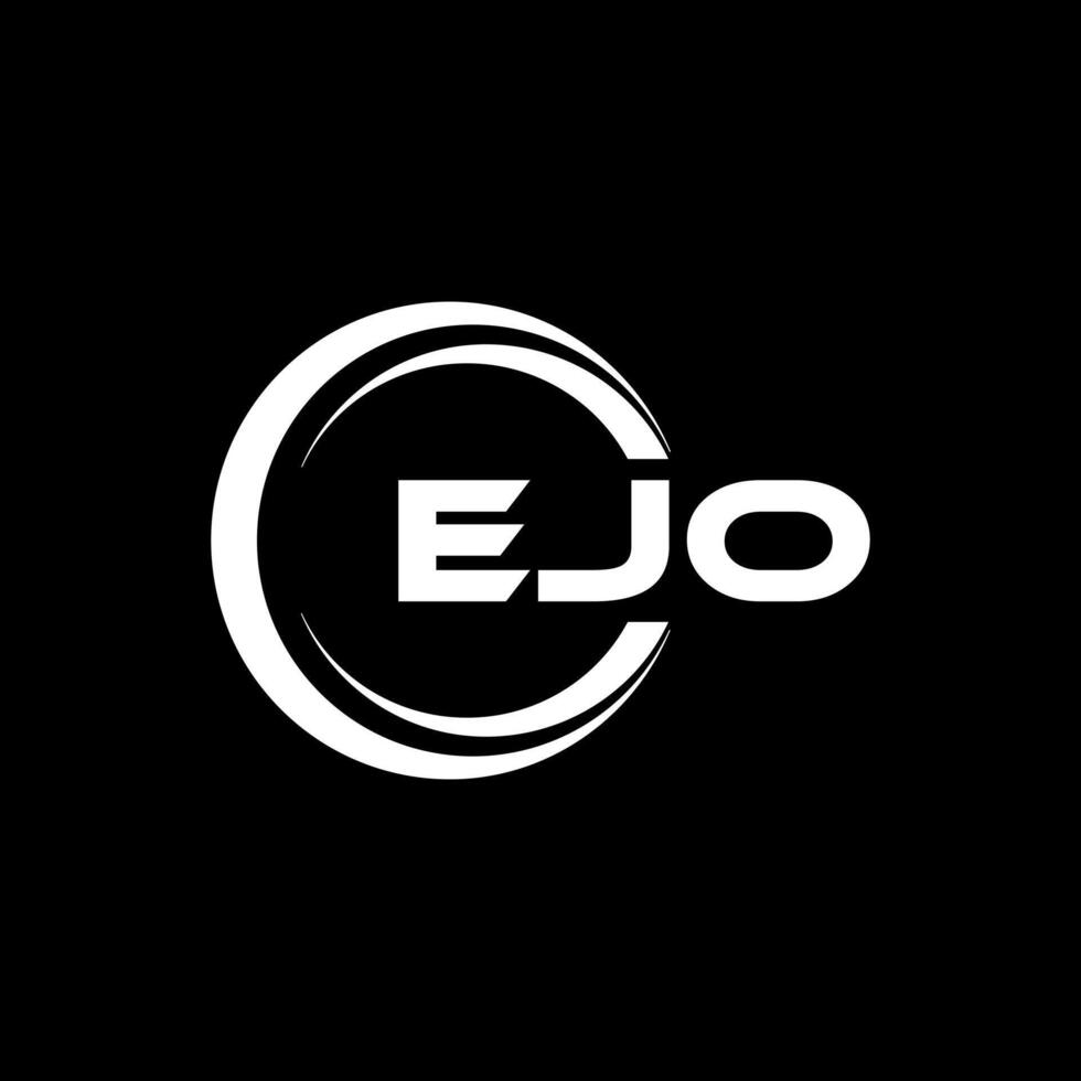 ejo brief logo ontwerp, inspiratie voor een uniek identiteit. modern elegantie en creatief ontwerp. watermerk uw succes met de opvallend deze logo. vector