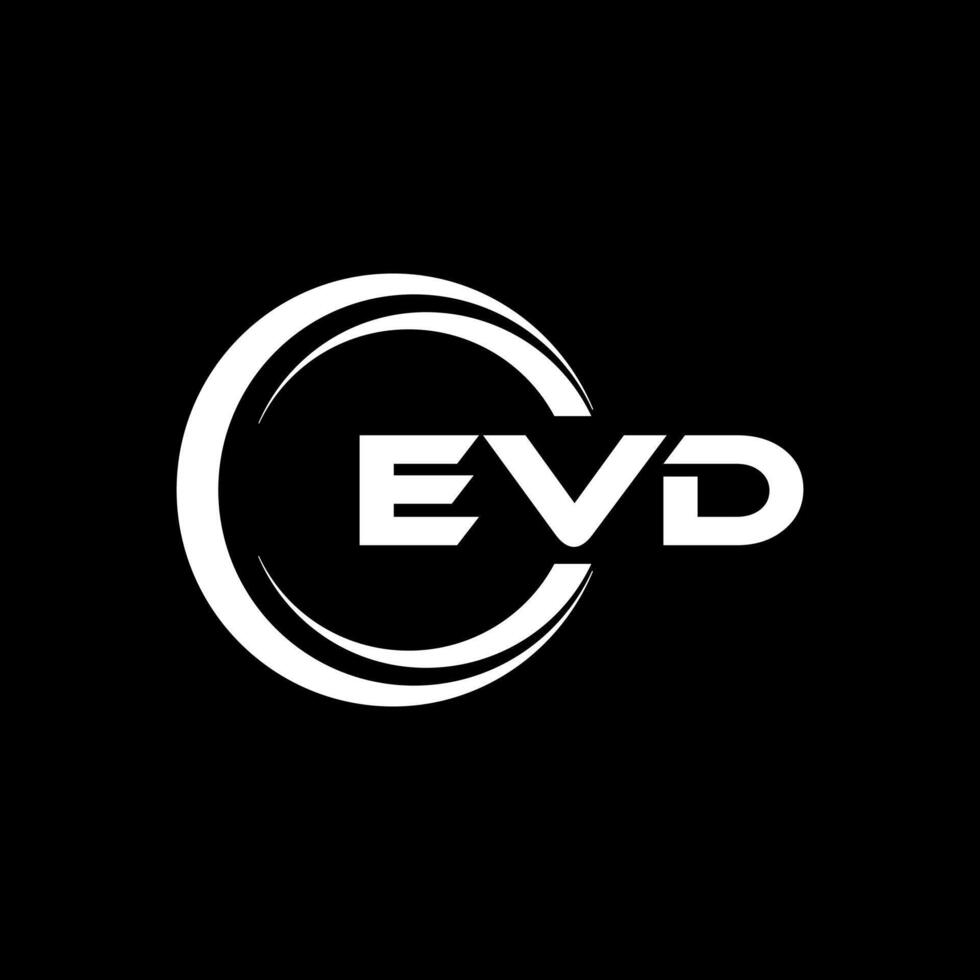 evd brief logo ontwerp, inspiratie voor een uniek identiteit. modern elegantie en creatief ontwerp. watermerk uw succes met de opvallend deze logo. vector