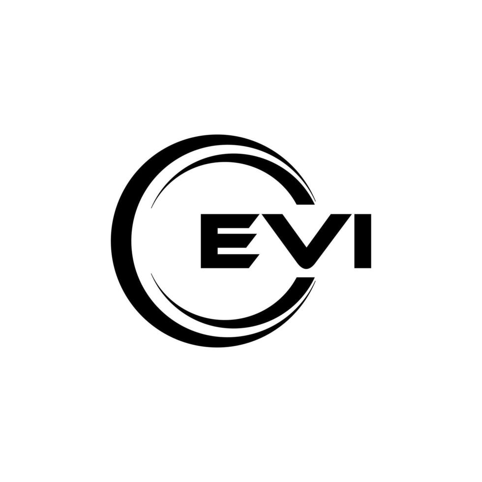 evi brief logo ontwerp, inspiratie voor een uniek identiteit. modern elegantie en creatief ontwerp. watermerk uw succes met de opvallend deze logo. vector