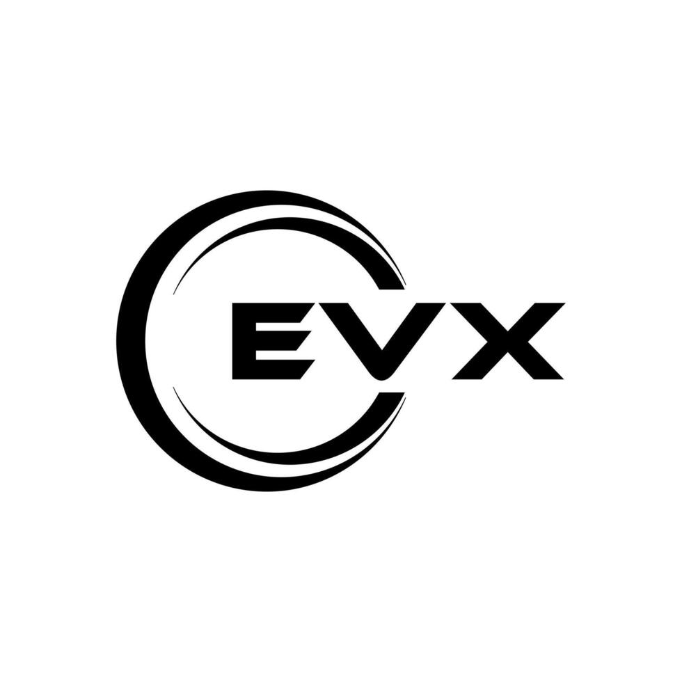 evx brief logo ontwerp, inspiratie voor een uniek identiteit. modern elegantie en creatief ontwerp. watermerk uw succes met de opvallend deze logo. vector