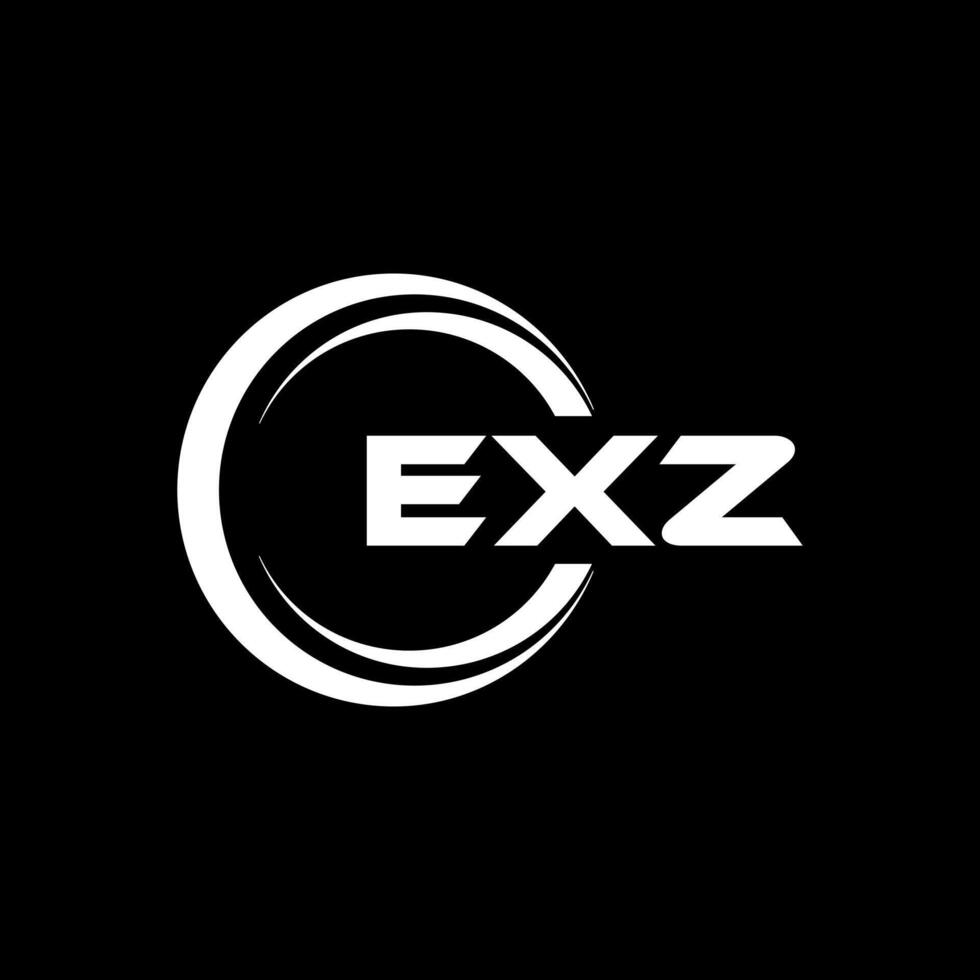 exz brief logo ontwerp, inspiratie voor een uniek identiteit. modern elegantie en creatief ontwerp. watermerk uw succes met de opvallend deze logo. vector