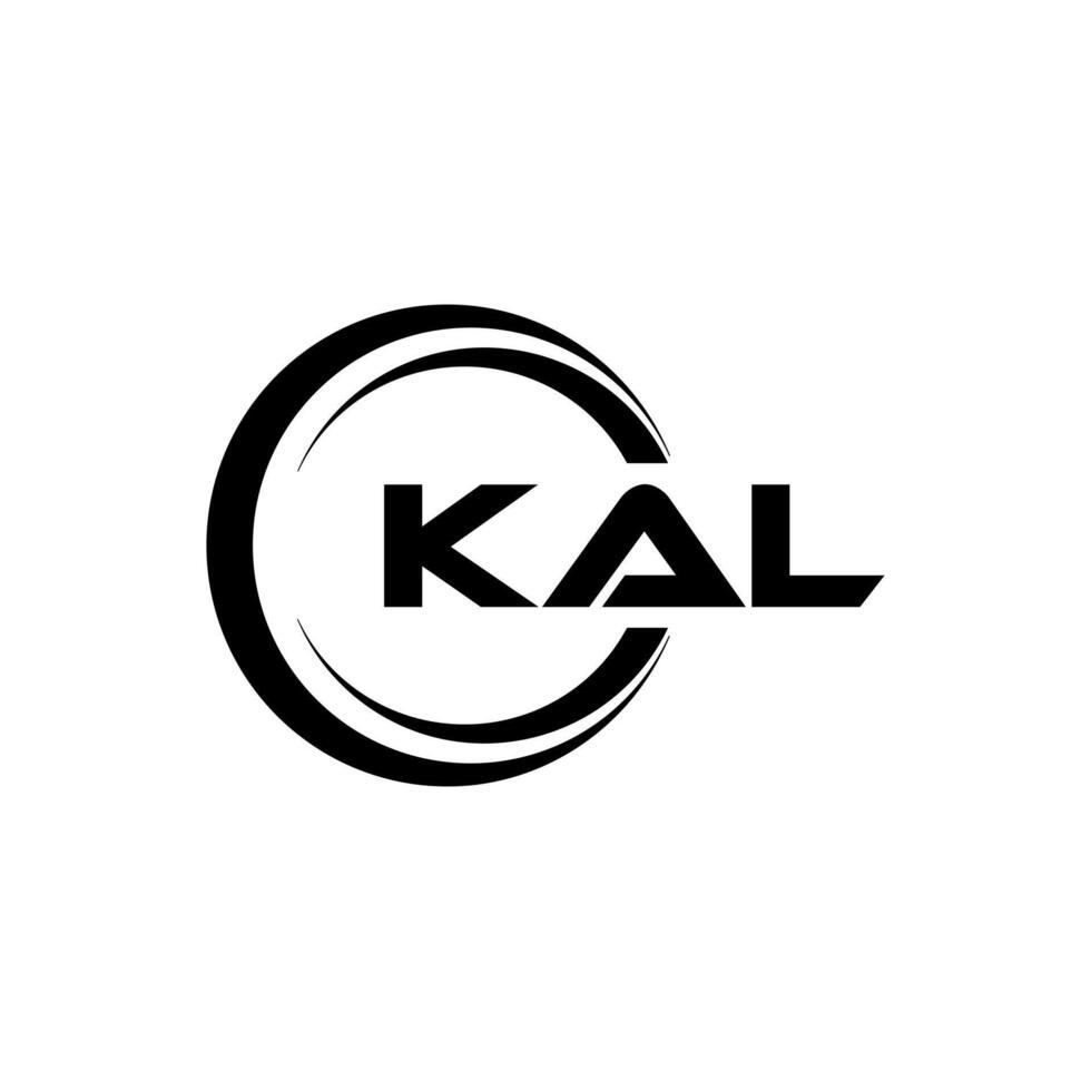 kal brief logo ontwerp, inspiratie voor een uniek identiteit. modern elegantie en creatief ontwerp. watermerk uw succes met de opvallend deze logo. vector