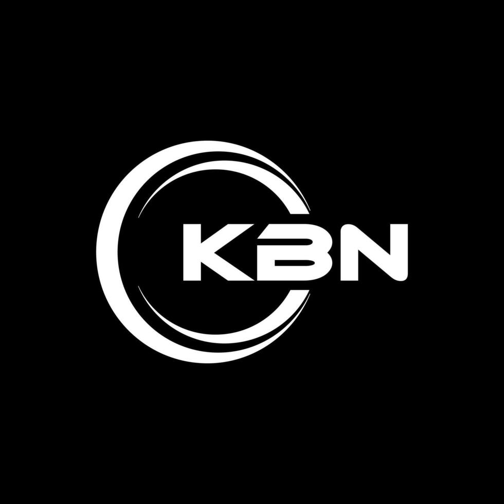 kbn brief logo ontwerp, inspiratie voor een uniek identiteit. modern elegantie en creatief ontwerp. watermerk uw succes met de opvallend deze logo. vector