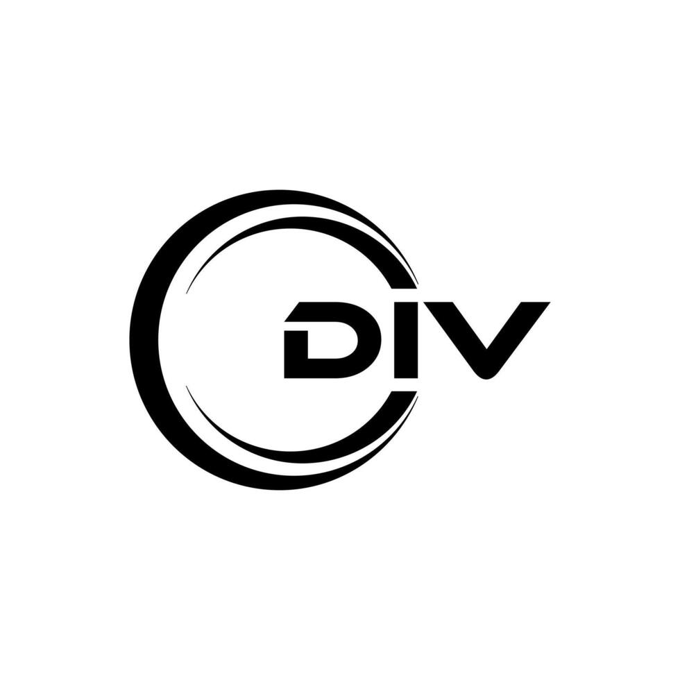 div brief logo ontwerp, inspiratie voor een uniek identiteit. modern elegantie en creatief ontwerp. watermerk uw succes met de opvallend deze logo. vector