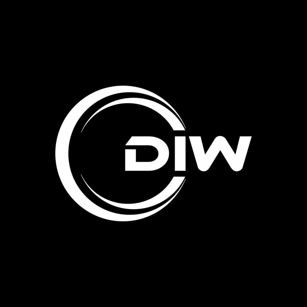 diw brief logo ontwerp, inspiratie voor een uniek identiteit. modern elegantie en creatief ontwerp. watermerk uw succes met de opvallend deze logo. vector