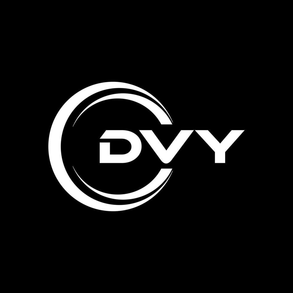 dvy brief logo ontwerp, inspiratie voor een uniek identiteit. modern elegantie en creatief ontwerp. watermerk uw succes met de opvallend deze logo. vector