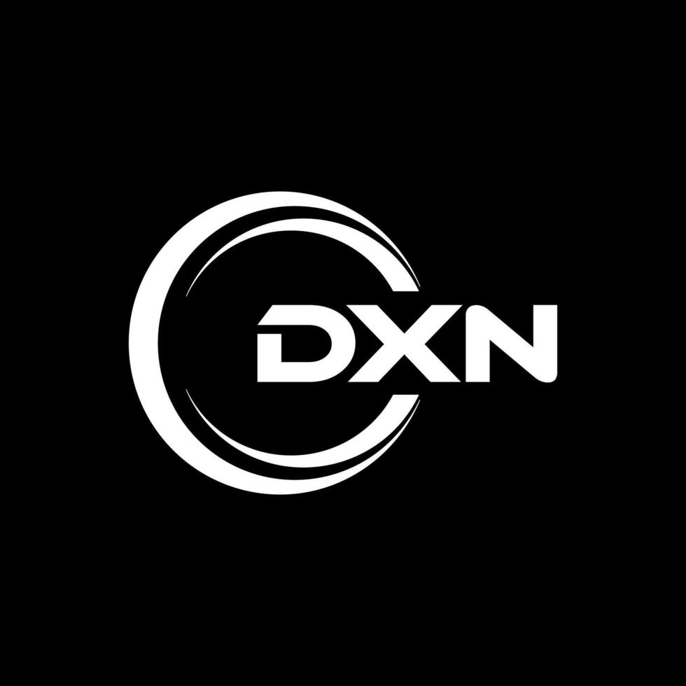 dxn brief logo ontwerp, inspiratie voor een uniek identiteit. modern elegantie en creatief ontwerp. watermerk uw succes met de opvallend deze logo. vector