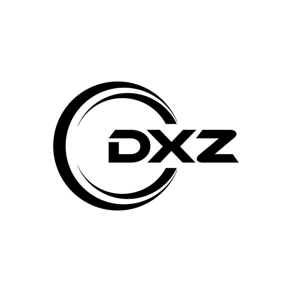 dxz brief logo ontwerp, inspiratie voor een uniek identiteit. modern elegantie en creatief ontwerp. watermerk uw succes met de opvallend deze logo. vector