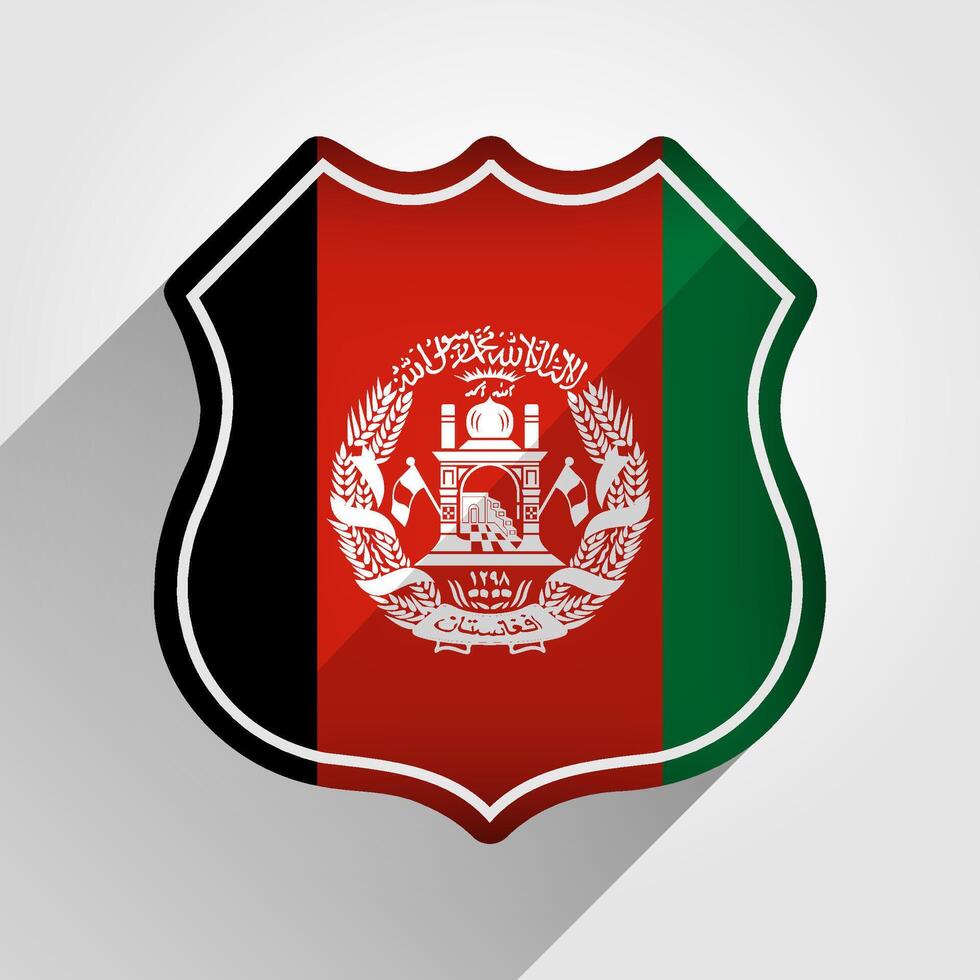 afghanistan vlag weg teken illustratie vector