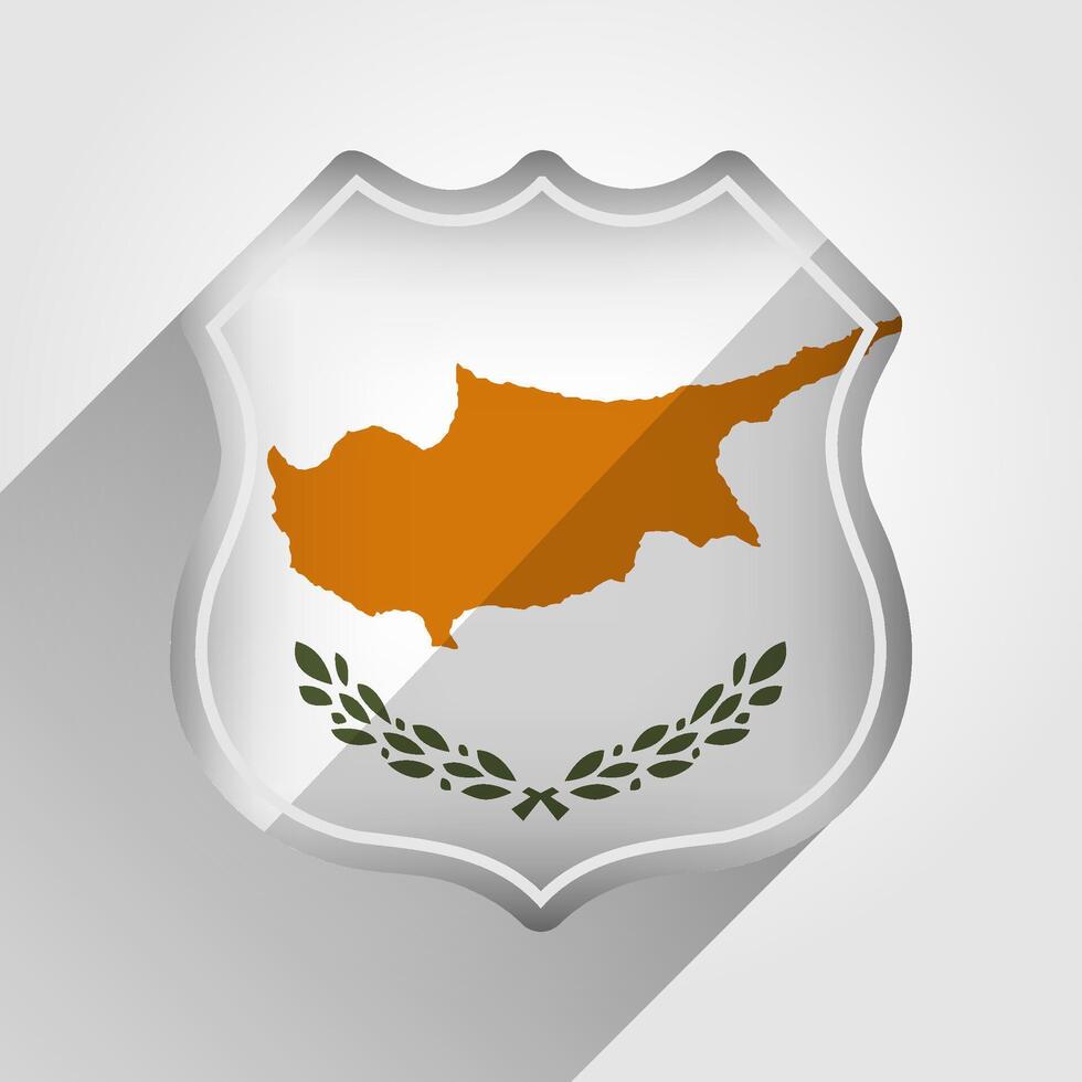 Cyprus vlag weg teken illustratie vector