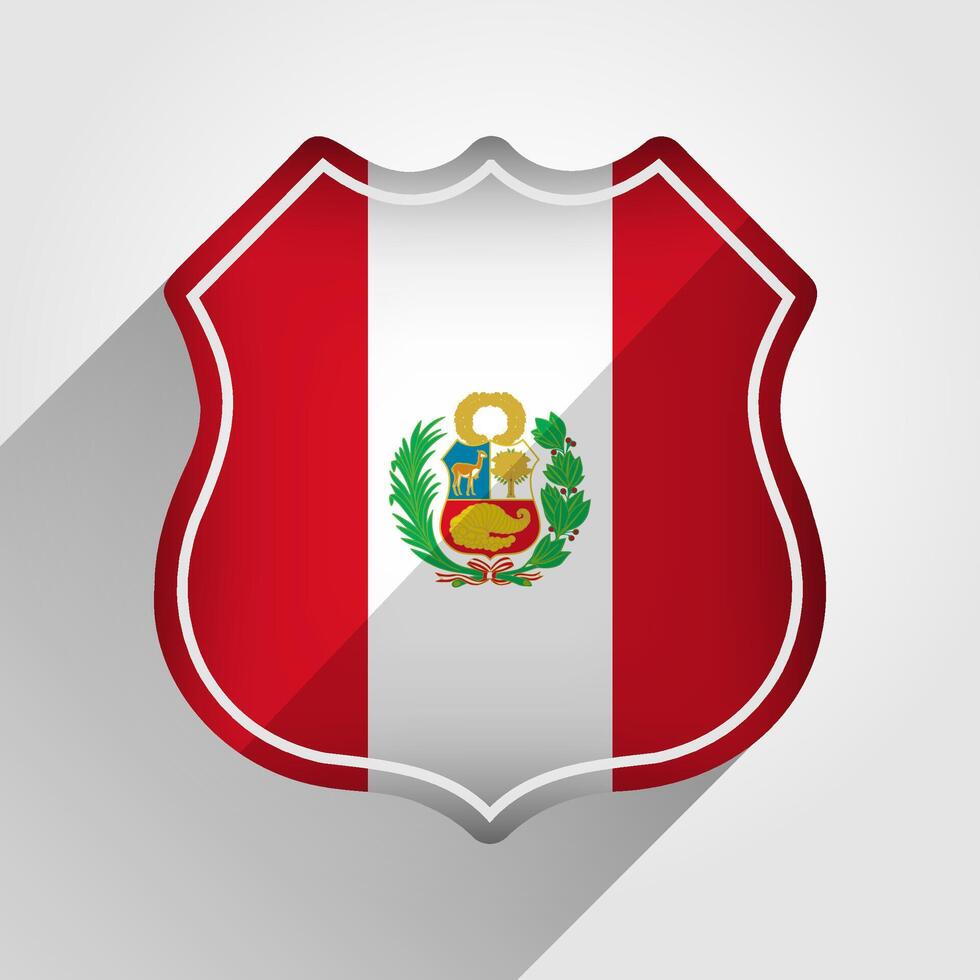 Peru vlag weg teken illustratie vector