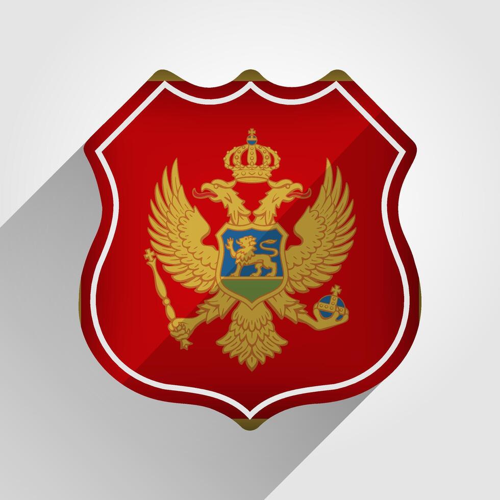 Montenegro vlag weg teken illustratie vector