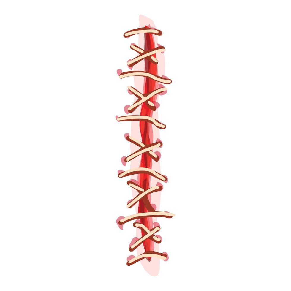 metaal lichaam hechten icoon tekenfilm vector. zorg steun anatomie vector