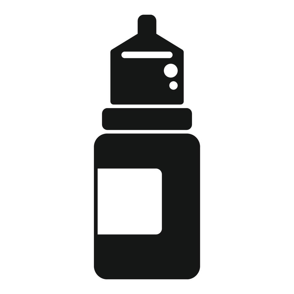 antiviraal fles icoon gemakkelijk vector. toverdrank allergie vector