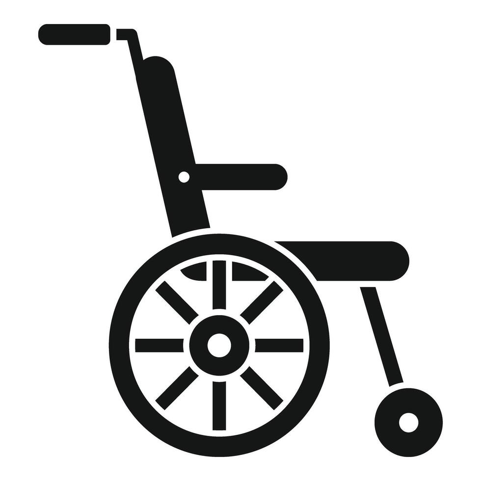 ziekenhuis rolstoel icoon gemakkelijk vector. het beste geduldig verzekering vector