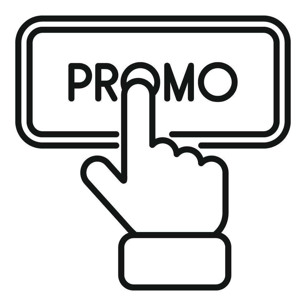 Klik promo aanbod icoon schets vector. transactie op te slaan uitverkoop vector