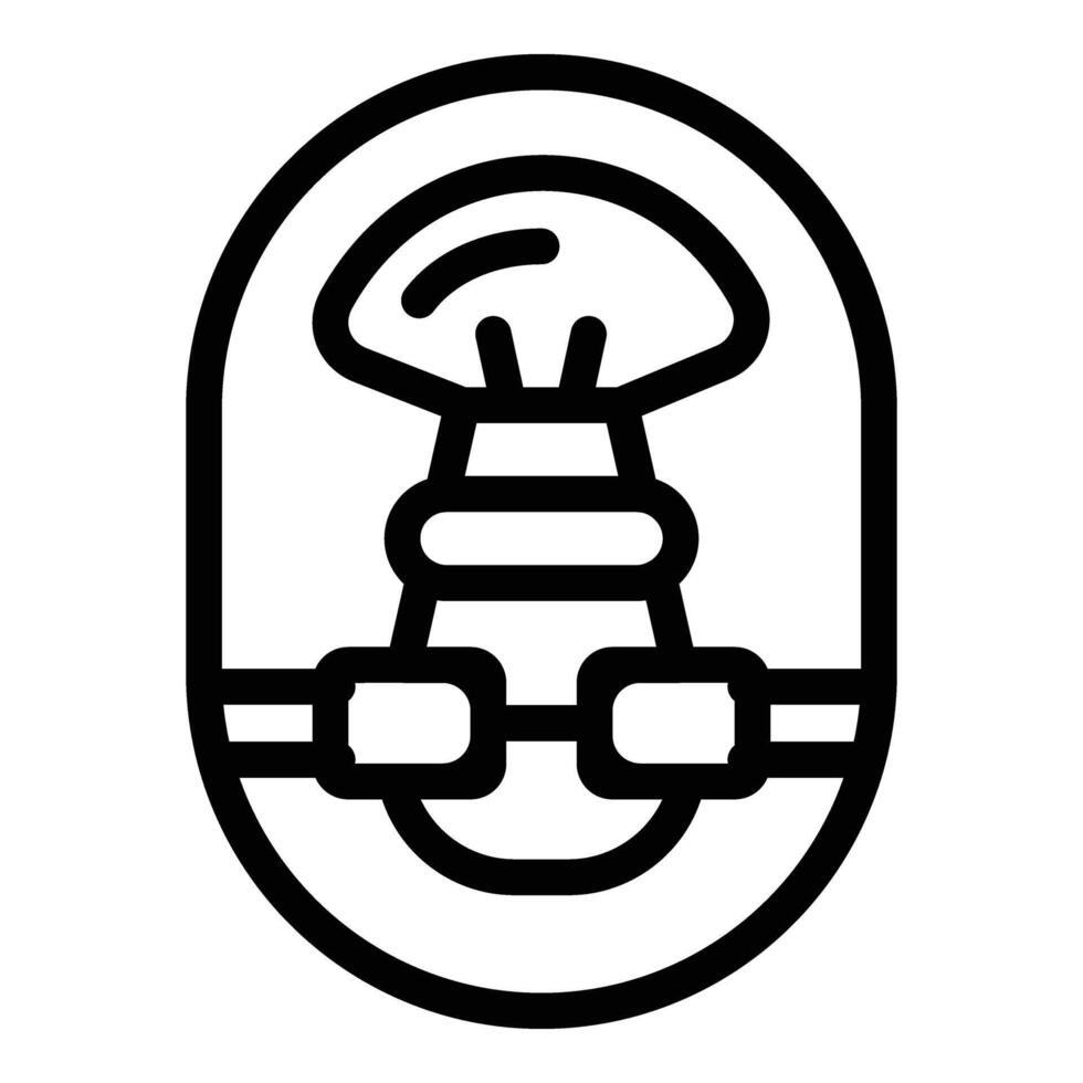 prima bedenken borstel icoon schets vector. gelaats zorg schoonheidsmiddelen gereedschap vector