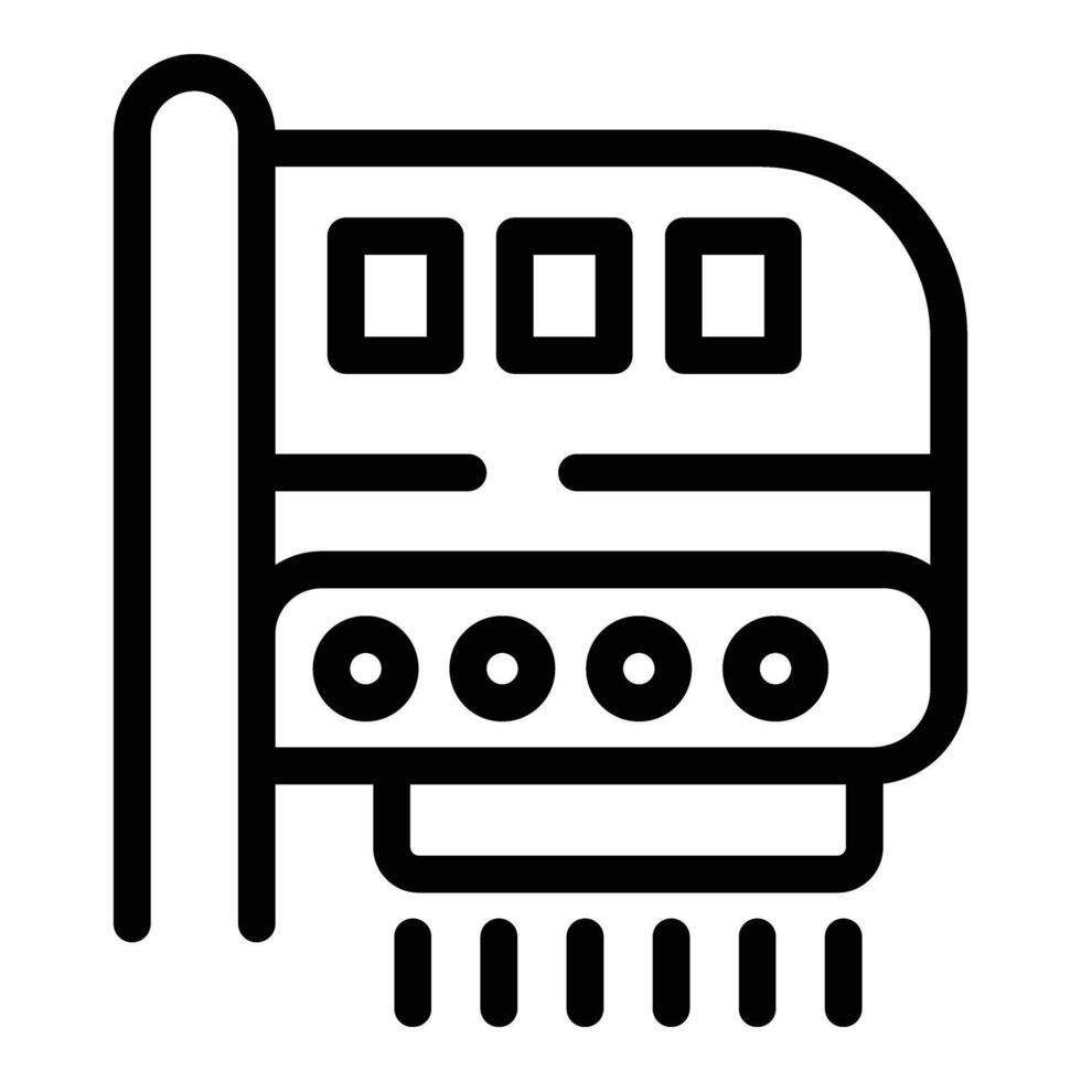 hand- drogen apparaat icoon schets vector. toilet luchtstroom blazen toestel vector