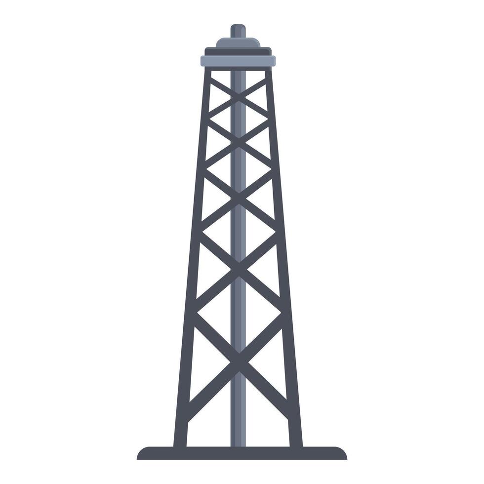 toren platform gas- icoon tekenfilm vector. natuurlijk vlam vector