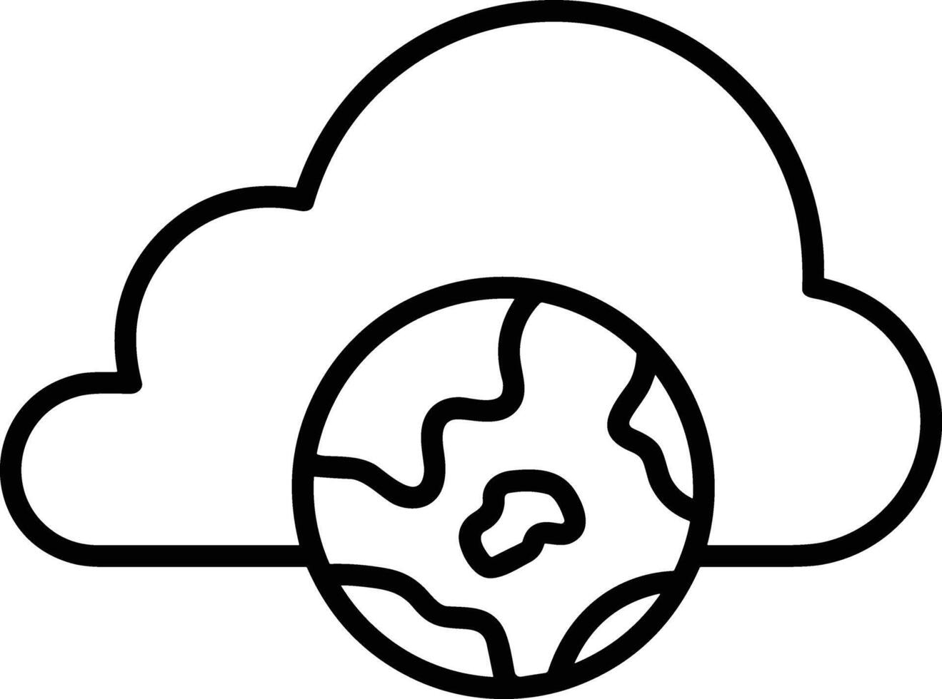 wolk icoon symbool vector afbeelding. illustratie van de hosting opslagruimte ontwerp beeld