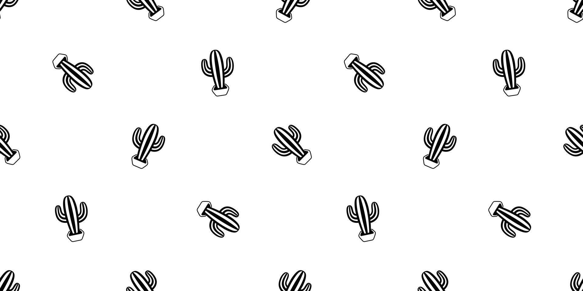 cactus naadloos patroon vector woestijn botanica bloem tuin fabriek tekenfilm tegel achtergrond herhaling behang sjaal geïsoleerd illustratie tekening ontwerp