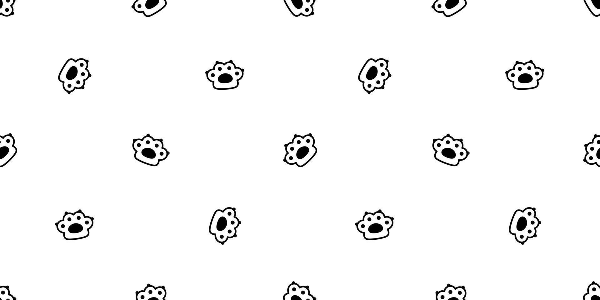 kat poot naadloos patroon hond voetafdruk katje Frans bulldog vector klauw tekenfilm icoon herhaling behang sjaal geïsoleerd tegel achtergrond illustratie tekening ontwerp