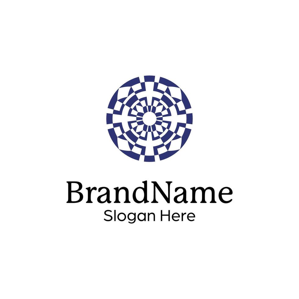 elegant en modern sier- decoratief patroon mandala logo vector